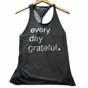 Pure Barre Every Day Grateful Twist Racerback Tank
